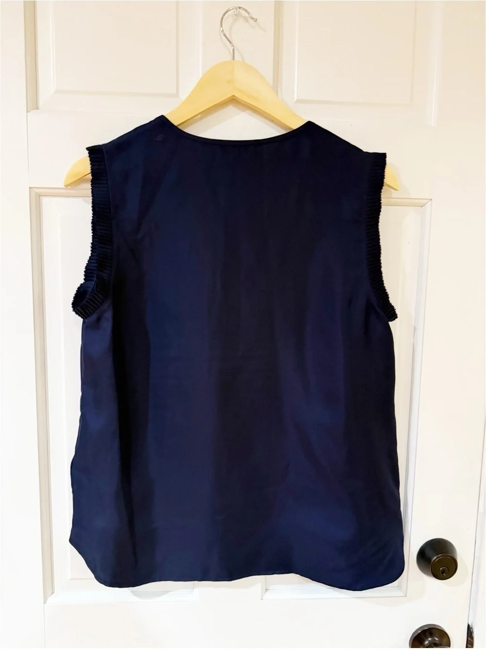 JCrew Silk  Margot Ruffle Blouse size 10